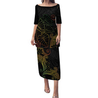 Aloha Hawaii Kalo Puletasi Reggae Taro Polynesian Pattern - Polynesian Pride