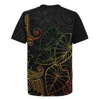 Aloha Hawaii Kalo Rugby Jersey Reggae Taro Polynesian Pattern - Polynesian Pride