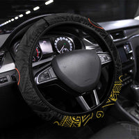 Aloha Hawaii Kalo Steering Wheel Cover Reggae Taro Polynesian Pattern - Polynesian Pride
