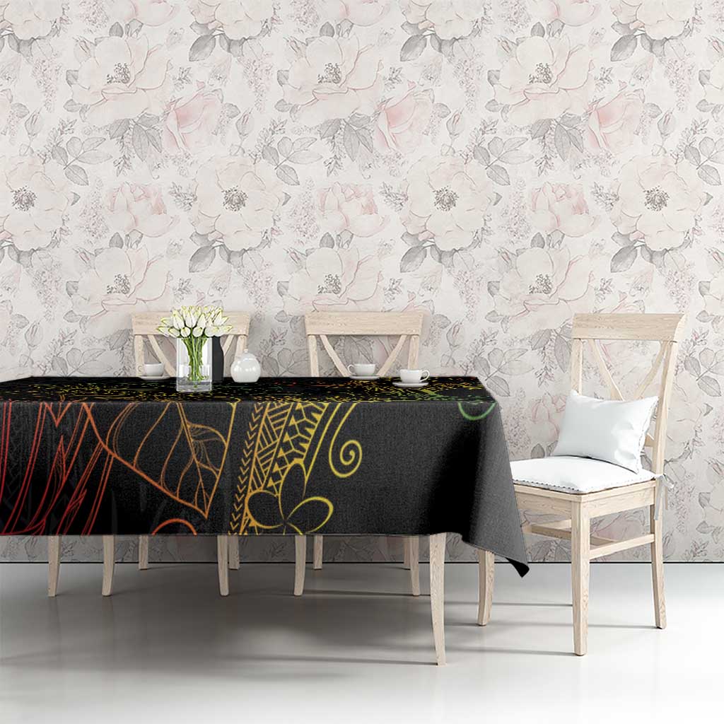 Aloha Hawaii Kalo Tablecloth Reggae Taro Polynesian Pattern - Polynesian Pride
