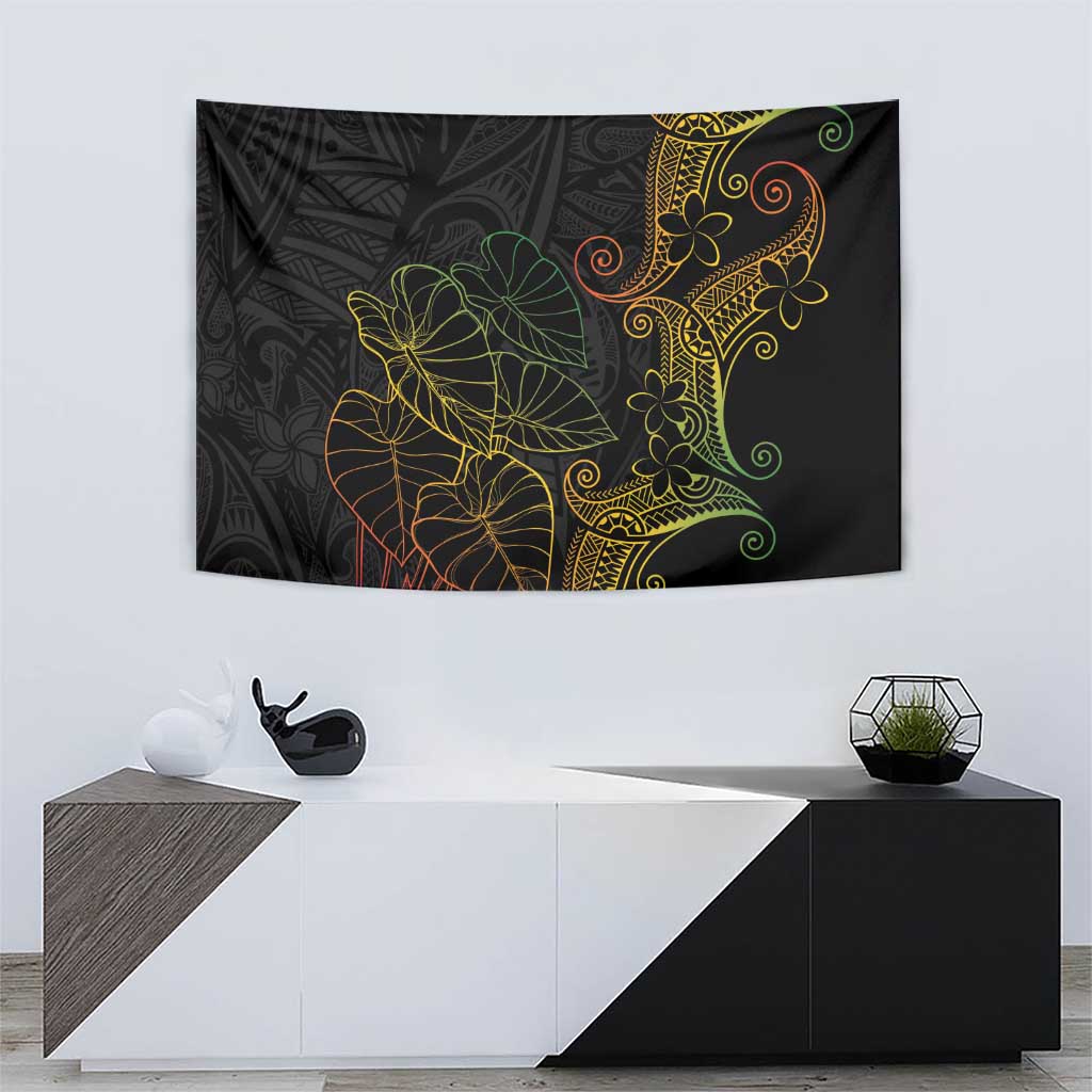 Aloha Hawaii Kalo Tapestry Reggae Taro Polynesian Pattern - Polynesian Pride