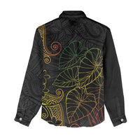 Aloha Hawaii Kalo Women Casual Shirt Reggae Taro Polynesian Pattern - Polynesian Pride
