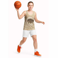 Tonga Skink Kava Bowl Basketball Jersey Vintage Tongan Ngatu Pattern