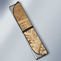Tonga Ngatu Turtle Auto Sun Shade Vintage Tongan Tapa Cloth