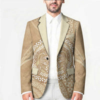 Tonga Ngatu Turtle Blazer Vintage Tongan Tapa Cloth