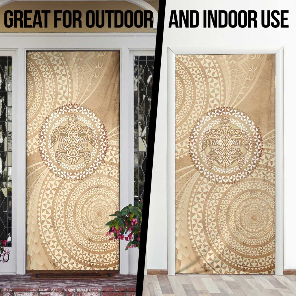 Tonga Ngatu Turtle Door Cover Vintage Tongan Tapa Cloth