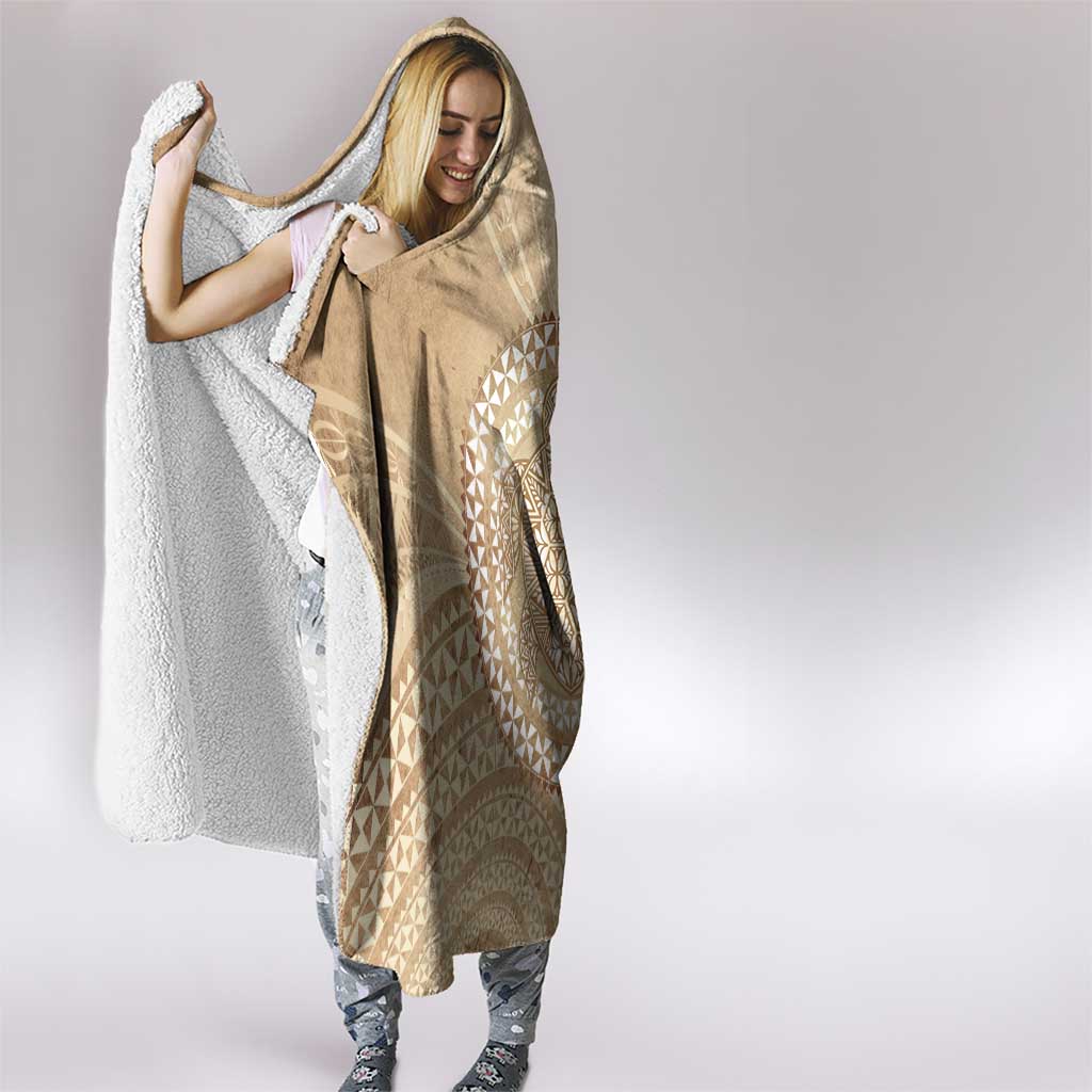 Tonga Ngatu Turtle Hooded Blanket Vintage Tongan Tapa Cloth