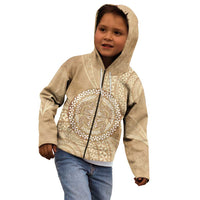Tonga Ngatu Turtle Kid Hoodie Vintage Tongan Tapa Cloth