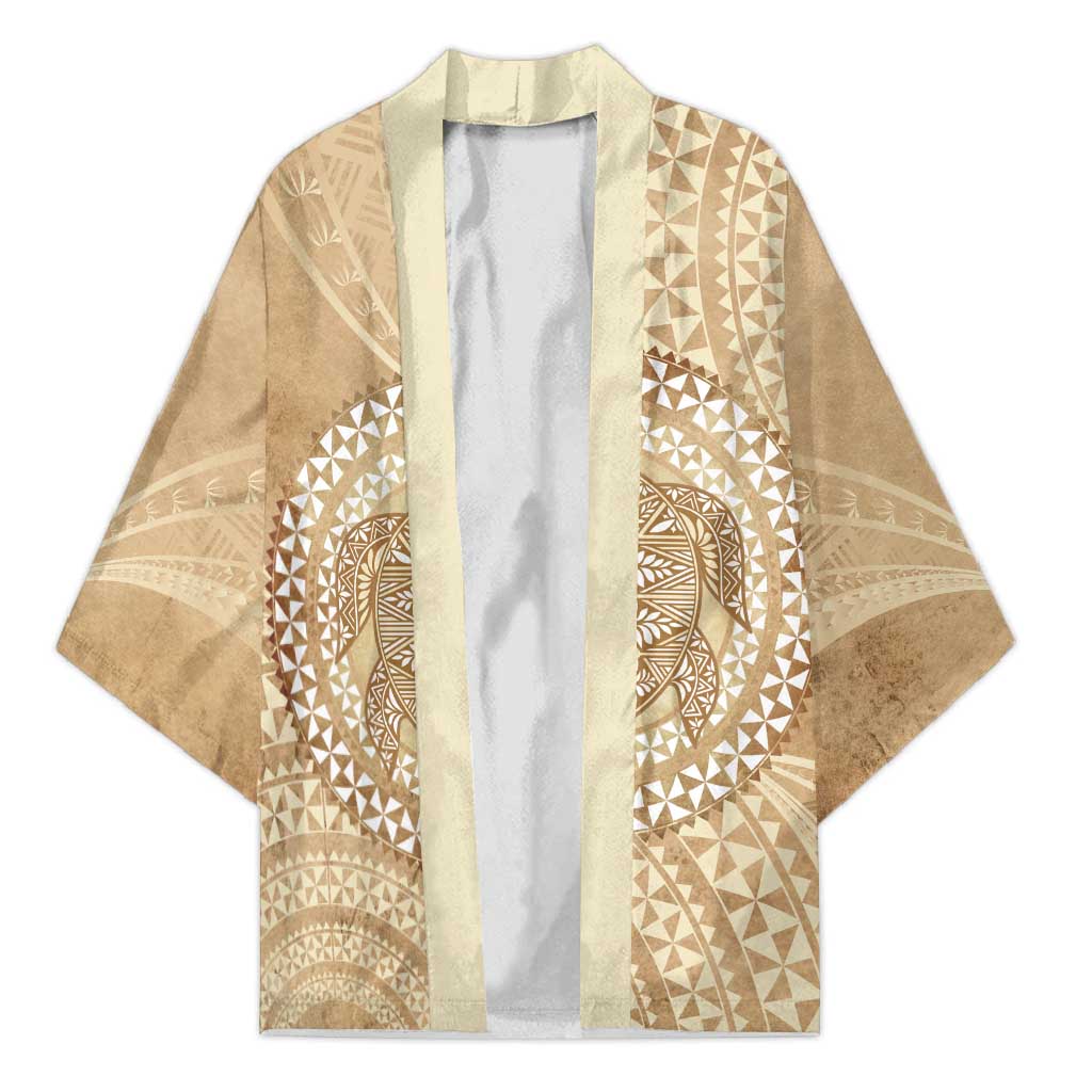 Tonga Ngatu Turtle Kimono Vintage Tongan Tapa Cloth