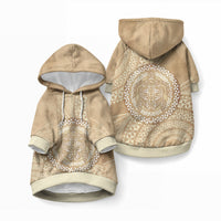 Tonga Ngatu Turtle Pet Hoodie Vintage Tongan Tapa Cloth LT14 Pullover Brown - Polynesian Pride