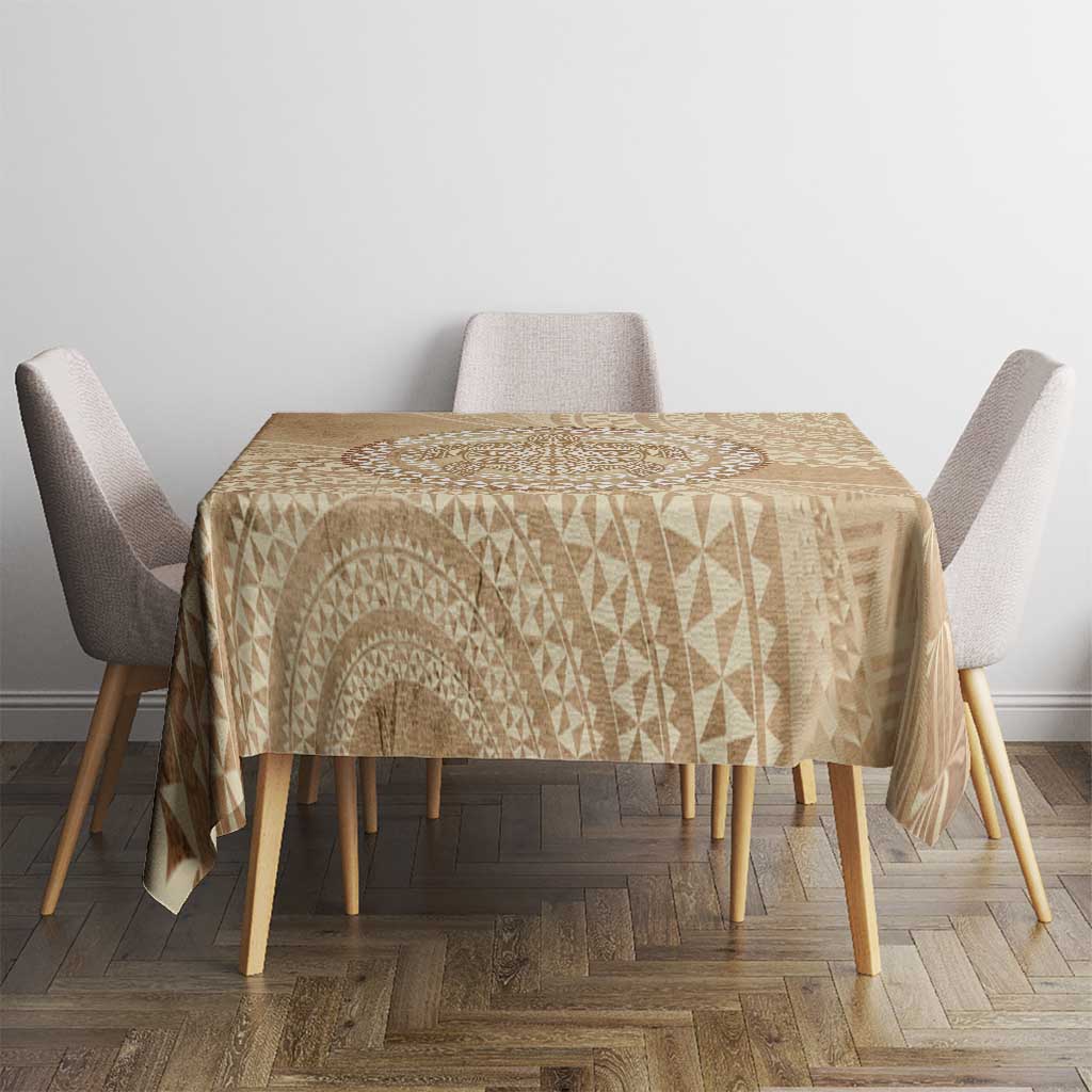 Tonga Ngatu Turtle Tablecloth Vintage Tongan Tapa Cloth
