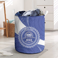 Queen Salote College 100th Anniversary Personalized Laundry Basket Est 1926 Kolisi Fefine Tongan Ngatu Pattern