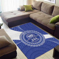 Queen Salote College 100th Anniversary Personalized Area Rug Est 1926 Kolisi Fefine Tongan Ngatu Pattern