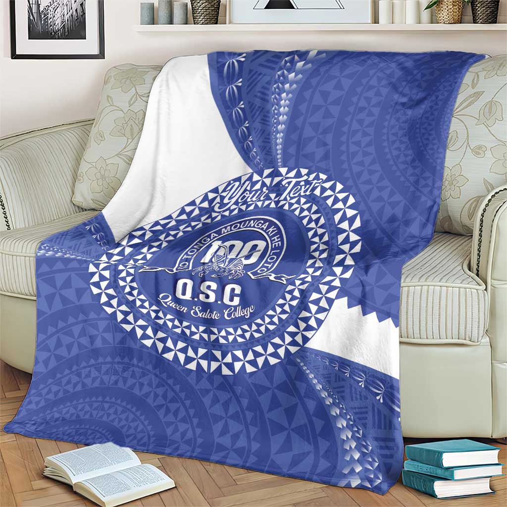 Queen Salote College 100th Anniversary Personalized Blanket Est 1926 Kolisi Fefine Tongan Ngatu Pattern