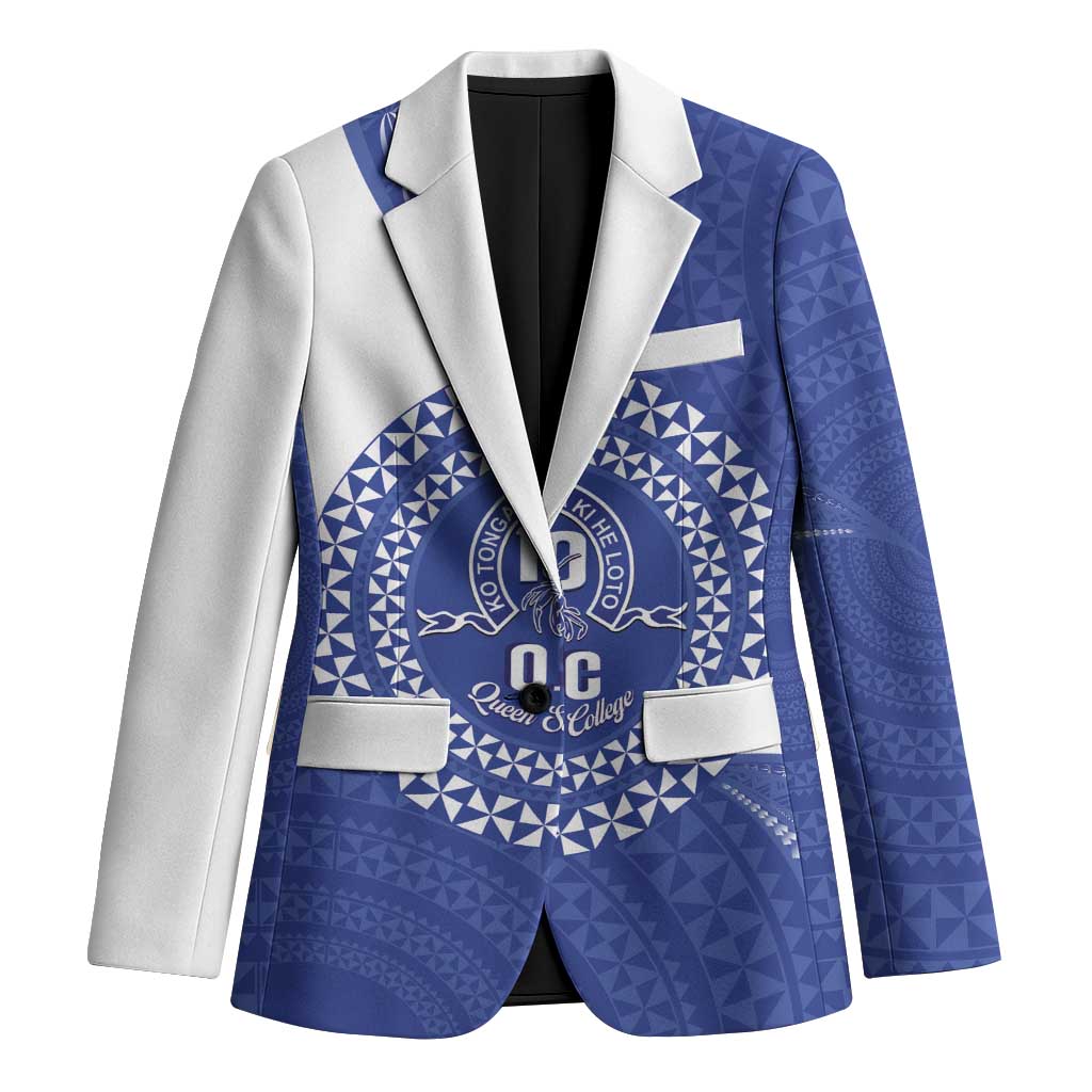 Queen Salote College 100th Anniversary Personalized Blazer Est 1926 Kolisi Fefine Tongan Ngatu Pattern