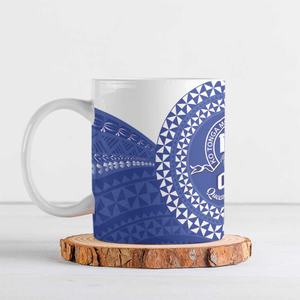 Queen Salote College 100th Anniversary Ceramic Mug Est 1926 Kolisi Fefine Tongan Ngatu Pattern