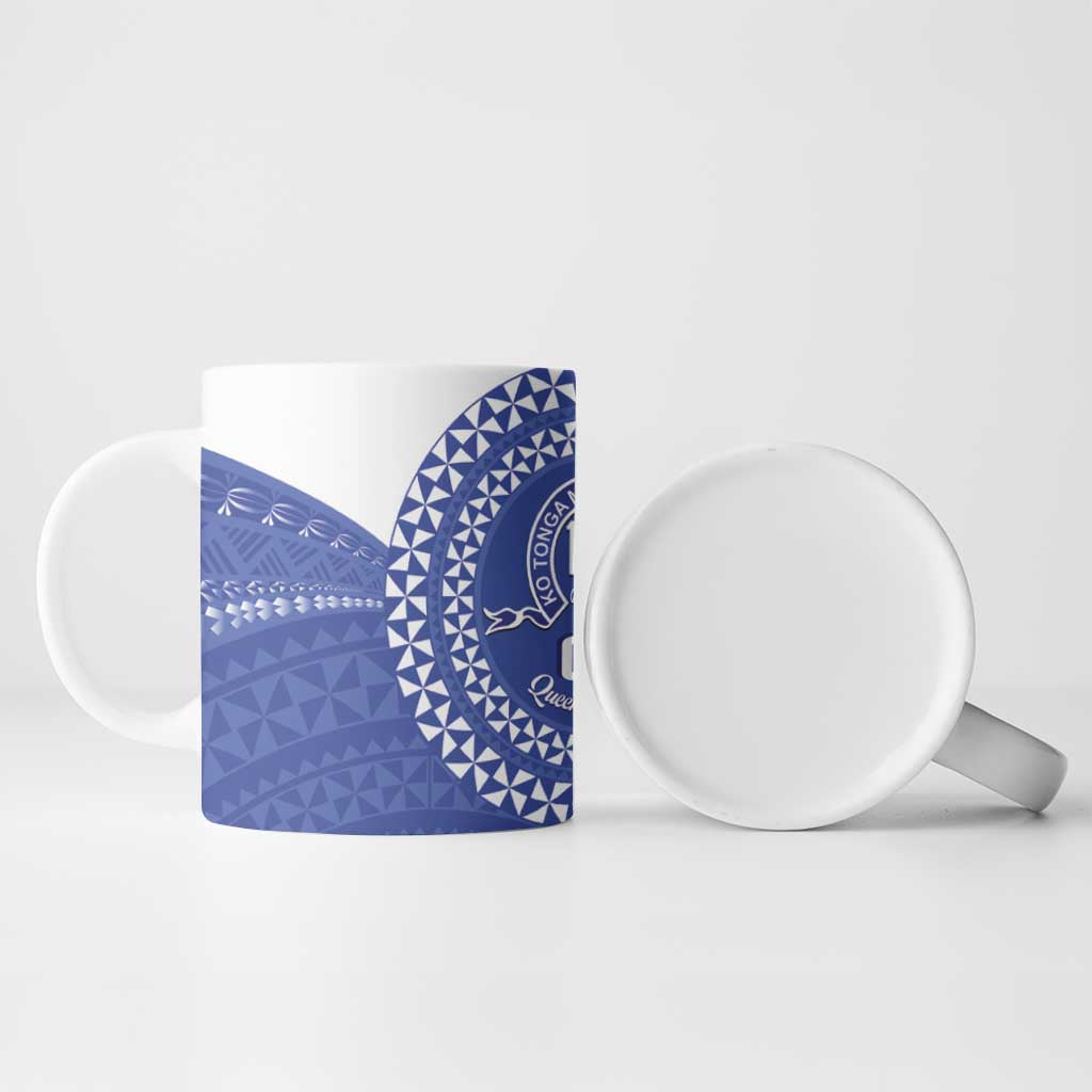 Queen Salote College 100th Anniversary Ceramic Mug Est 1926 Kolisi Fefine Tongan Ngatu Pattern