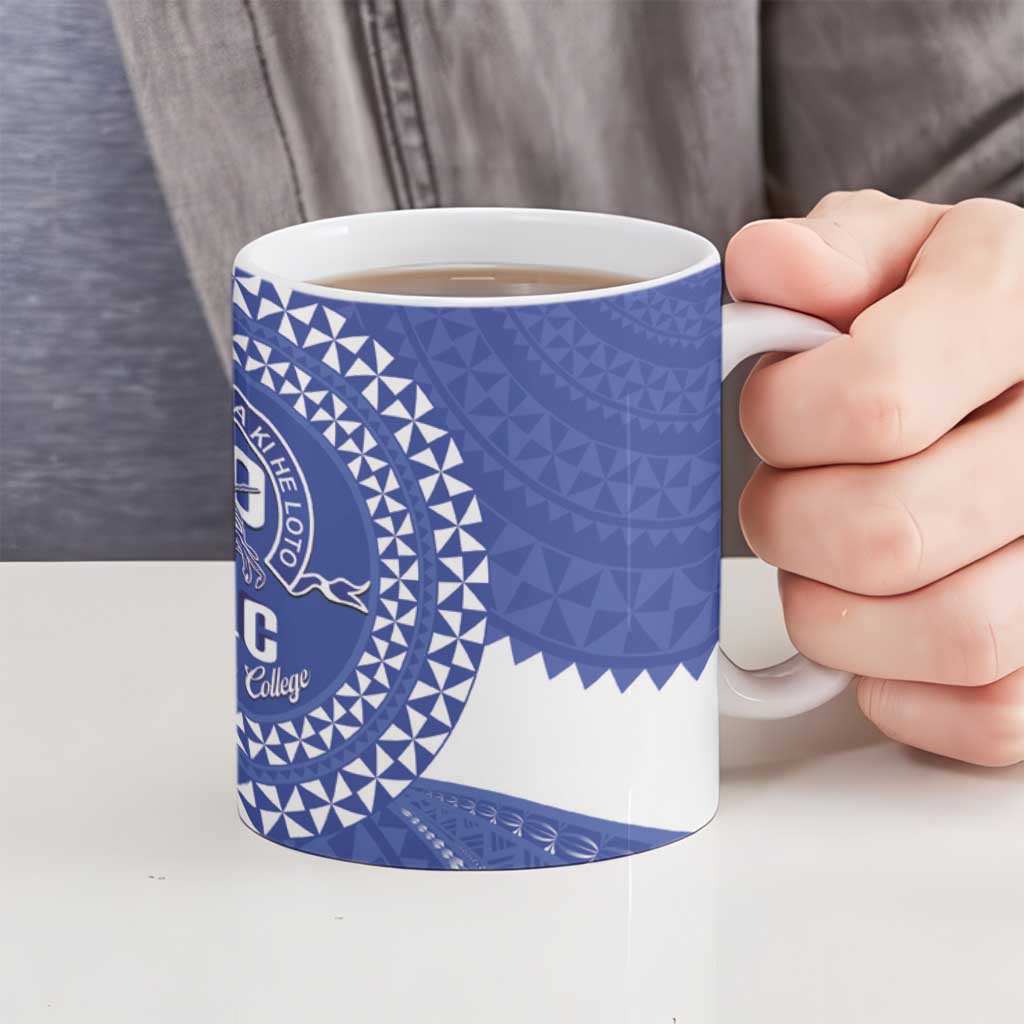 Queen Salote College 100th Anniversary Ceramic Mug Est 1926 Kolisi Fefine Tongan Ngatu Pattern