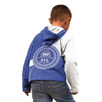 Queen Salote College 100th Anniversary Personalized Kid Hoodie Est 1926 Kolisi Fefine Tongan Ngatu Pattern