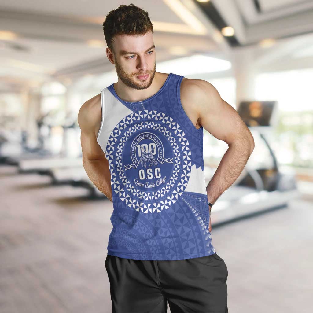 Queen Salote College 100th Anniversary Personalized Men Tank Top Est 1926 Kolisi Fefine Tongan Ngatu Pattern