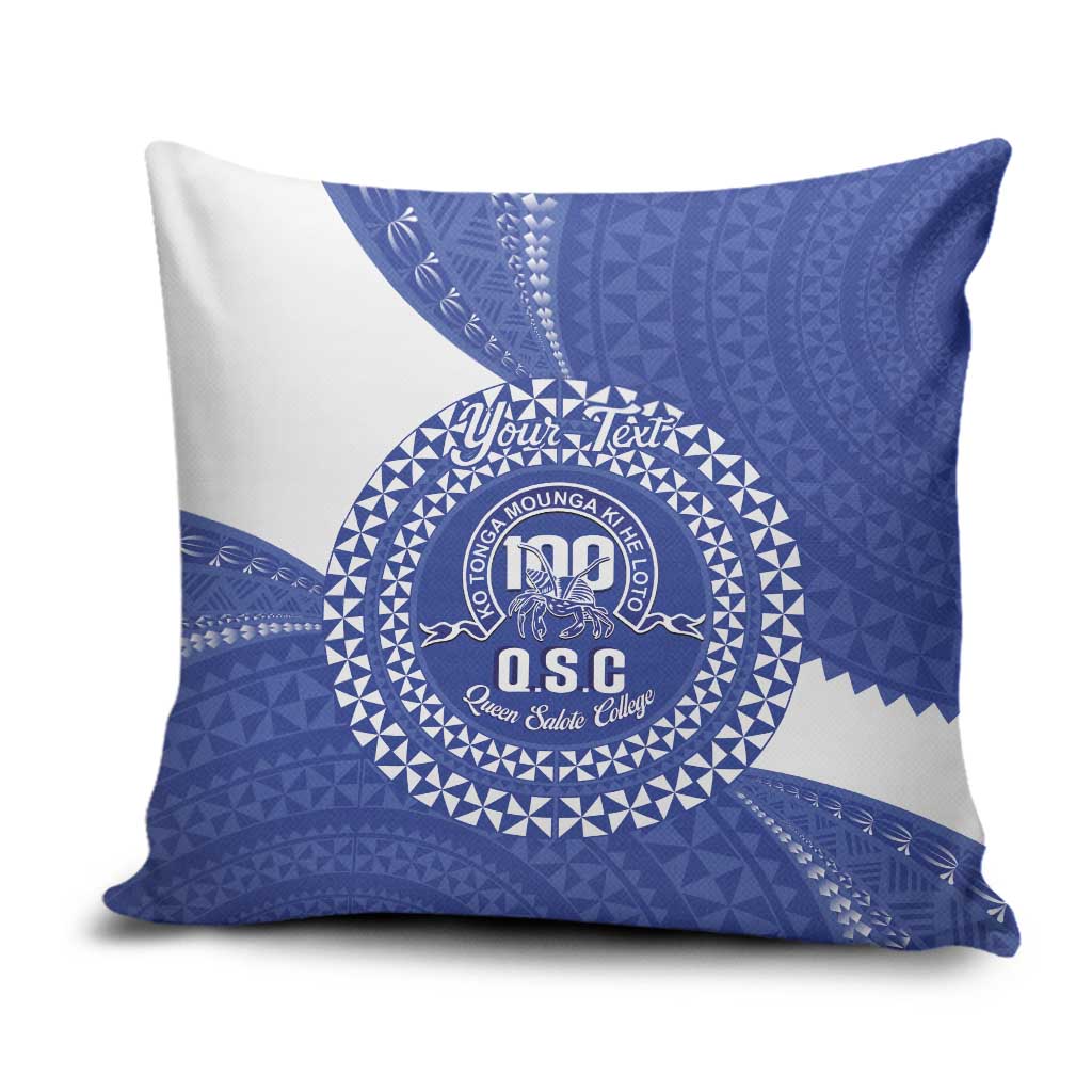 Queen Salote College 100th Anniversary Personalized Pillow Cover Est 1926 Kolisi Fefine Tongan Ngatu Pattern