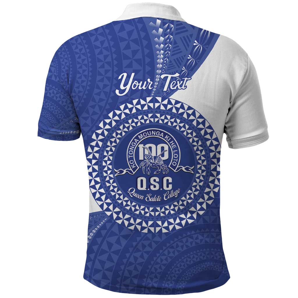 Queen Salote College 100th Anniversary Personalized Polo Shirt Est 1926 Kolisi Fefine Tongan Ngatu Pattern