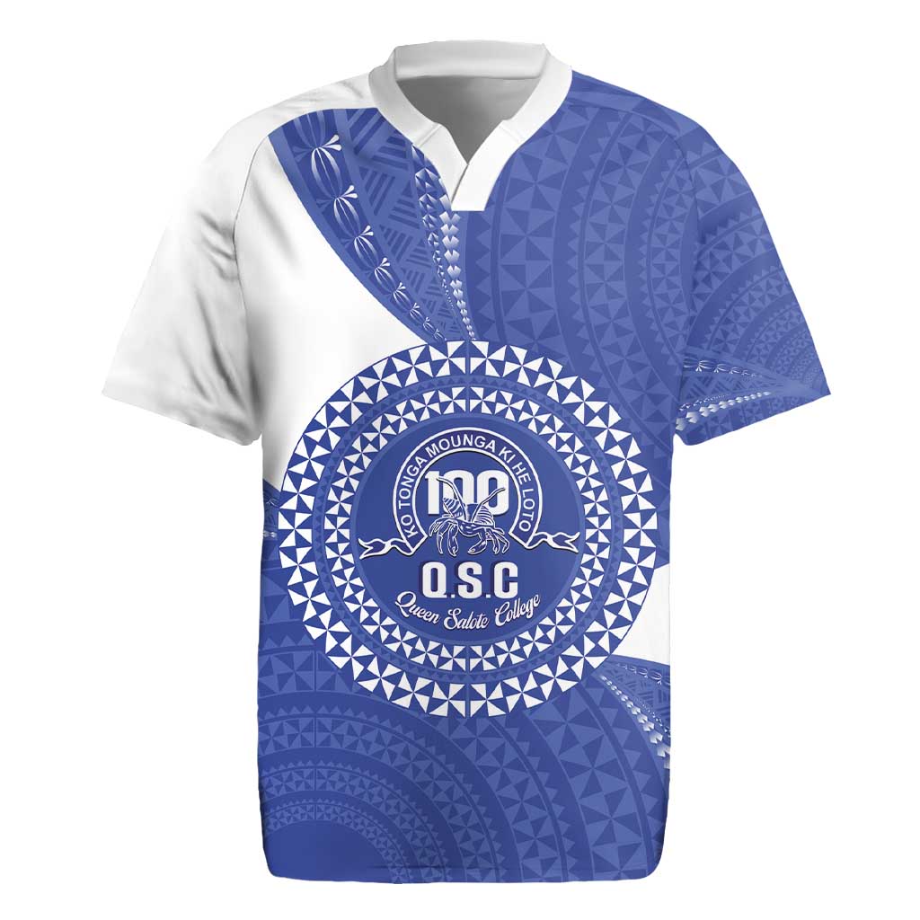 Queen Salote College 100th Anniversary Personalized Rugby Jersey Est 1926 Kolisi Fefine Tongan Ngatu Pattern