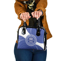 Queen Salote College 100th Anniversary Personalized Shoulder Handbag Est 1926 Kolisi Fefine Tongan Ngatu Pattern