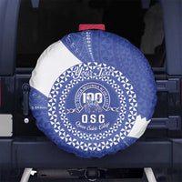 Queen Salote College 100th Anniversary Personalized Spare Tire Cover Est 1926 Kolisi Fefine Tongan Ngatu Pattern