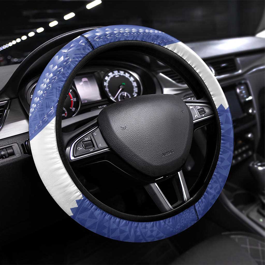 Queen Salote College 100th Anniversary Steering Wheel Cover Est 1926 Kolisi Fefine Tongan Ngatu Pattern