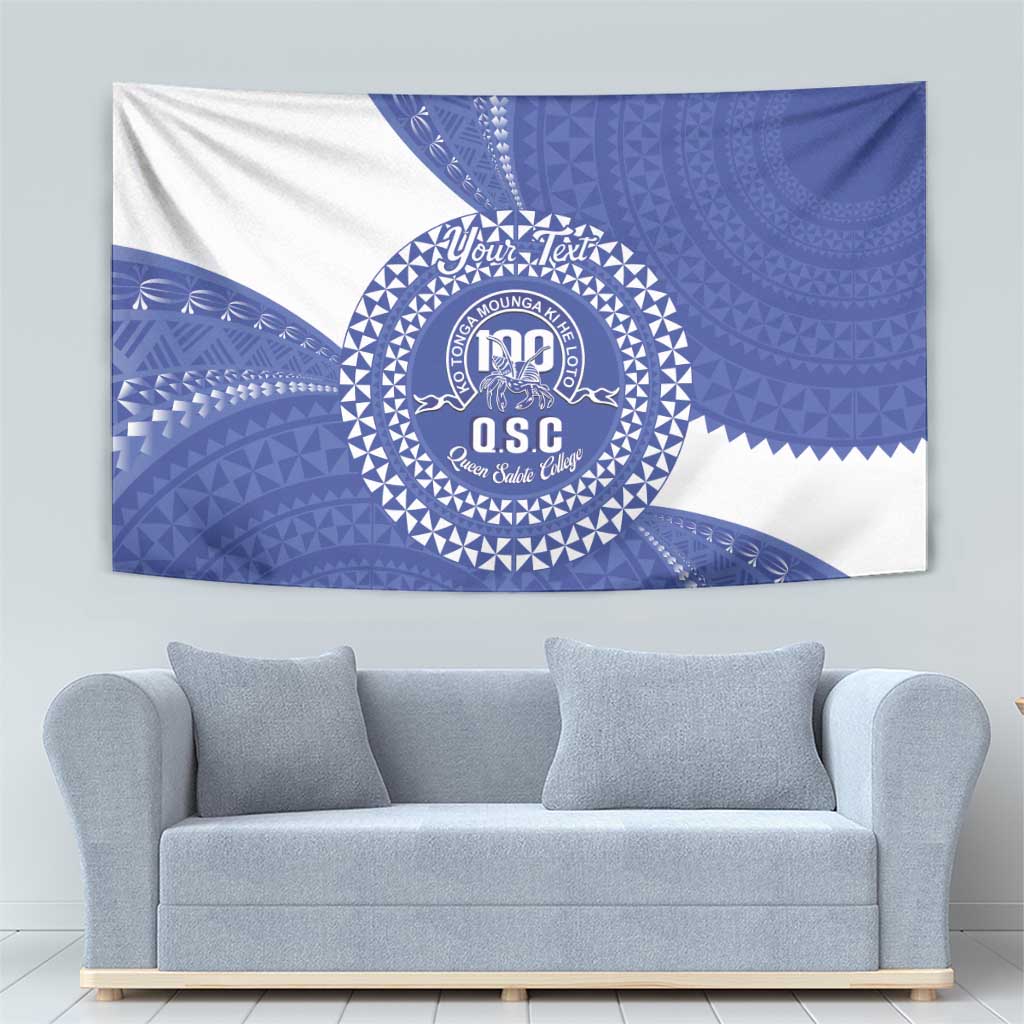 Queen Salote College 100th Anniversary Personalized Tapestry Est 1926 Kolisi Fefine Tongan Ngatu Pattern