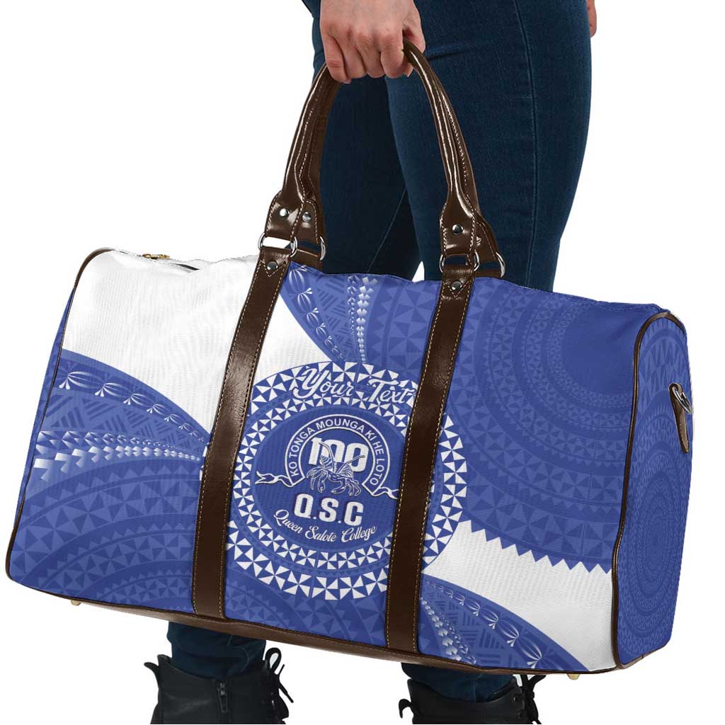 Queen Salote College 100th Anniversary Personalized Travel Bag Est 1926 Kolisi Fefine Tongan Ngatu Pattern