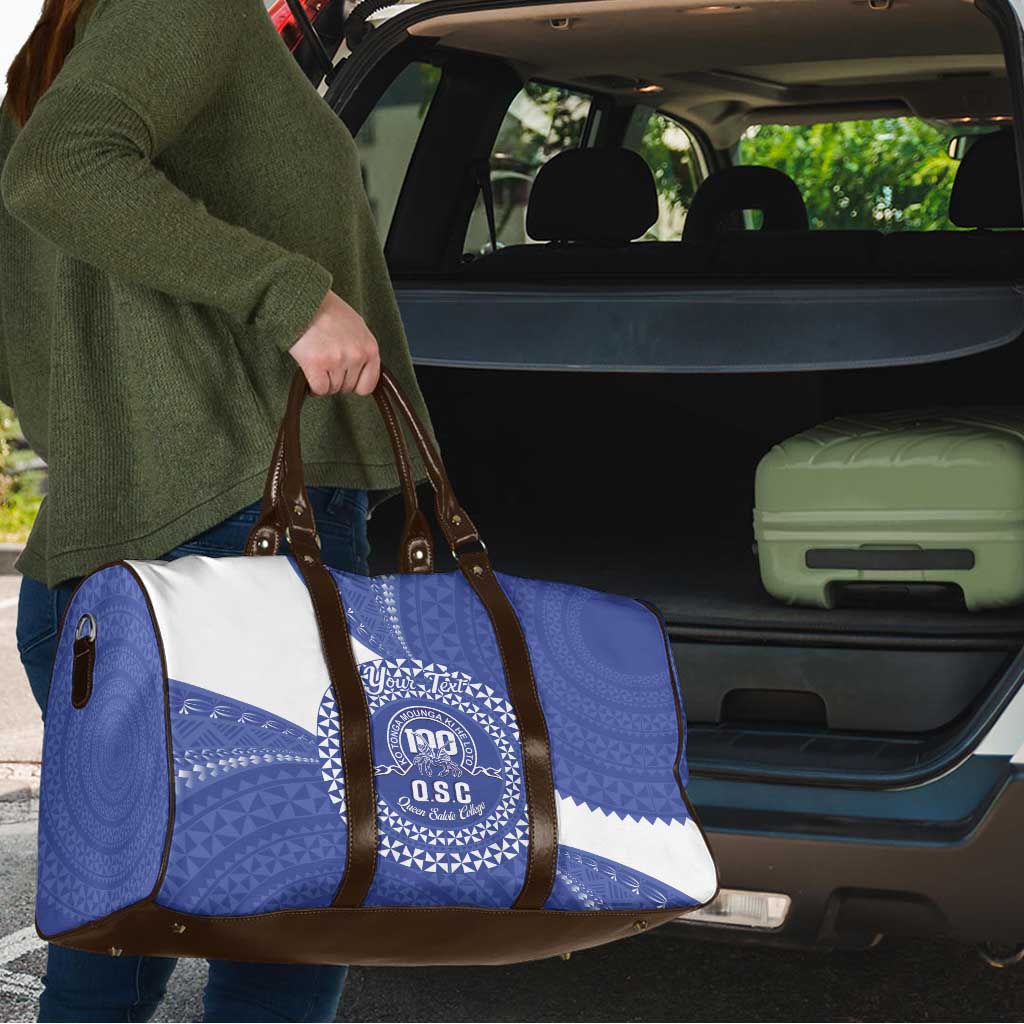 Queen Salote College 100th Anniversary Personalized Travel Bag Est 1926 Kolisi Fefine Tongan Ngatu Pattern