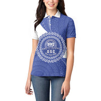 Queen Salote College 100th Anniversary Personalized Women Polo Shirt Est 1926 Kolisi Fefine Tongan Ngatu Pattern LT14 - Polynesian Pride