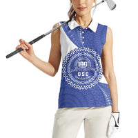 Queen Salote College 100th Anniversary Personalized Women Sleeveless Polo Shirt Est 1926 Kolisi Fefine Tongan Ngatu Pattern LT14 - Polynesian Pride