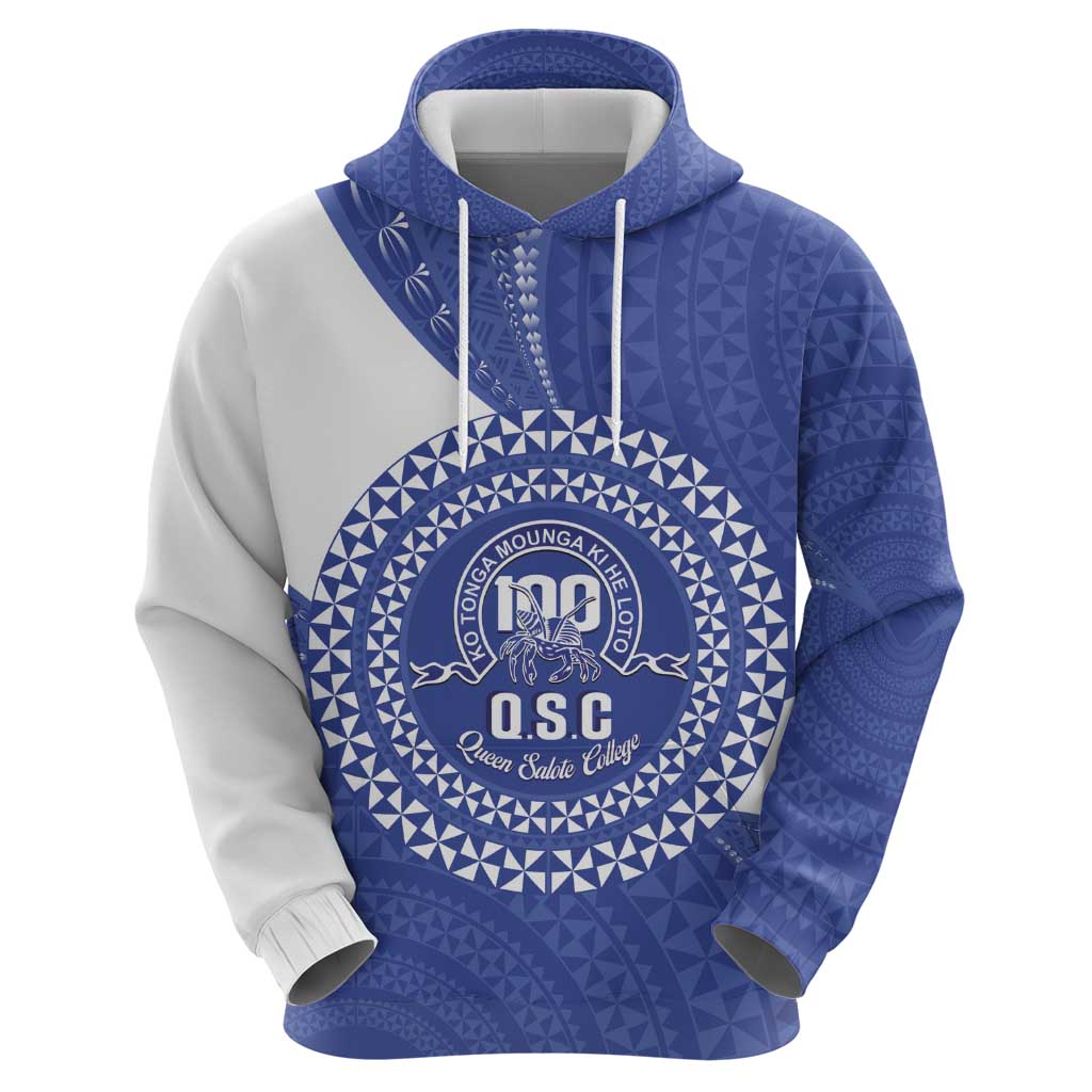 Queen Salote College 100th Anniversary Personalized Zip Hoodie Est 1926 Kolisi Fefine Tongan Ngatu Pattern