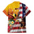 Personalised United States And Papua New Guinea Family Matching Puletasi and Hawaiian Shirt USA Eagle With PNG Bird Of Paradise