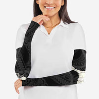 Black Polynesia Tribal Octopus Tattoo Arm Sleeves Pikake Lei Polynesian Pattern