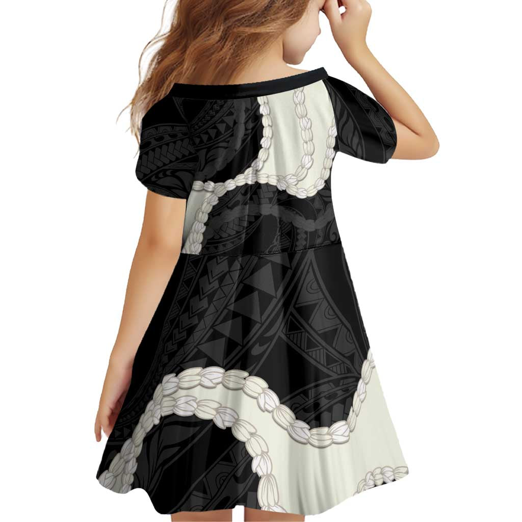 Black Polynesia Tribal Octopus Tattoo Family Matching Off Shoulder Maxi Dress and Hawaiian Shirt Pikake Lei Polynesian Pattern