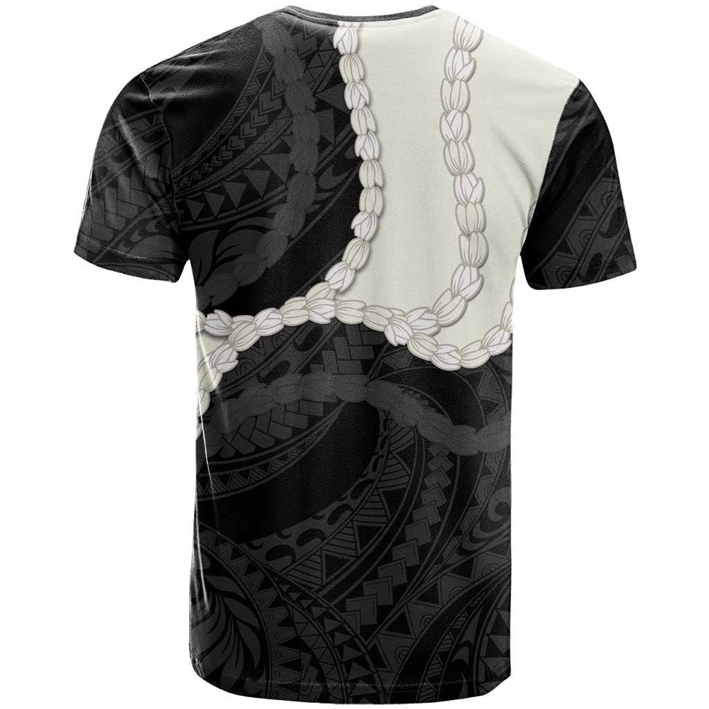 Black Polynesia Tribal Octopus Tattoo T Shirt Pikake Lei Polynesian Pattern