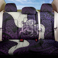 Purple Galaxy Polynesia Tribal Octopus Tattoo Back Car Seat Cover Pikake Lei Polynesian Pattern