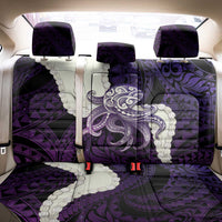 Purple Galaxy Polynesia Tribal Octopus Tattoo Back Car Seat Cover Pikake Lei Polynesian Pattern