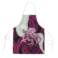 Pink Galaxy Polynesia Tribal Octopus Tattoo Apron Pikake Lei Polynesian Pattern