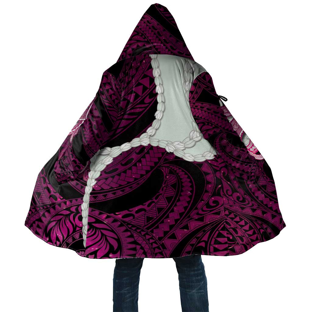 Pink Galaxy Polynesia Tribal Octopus Tattoo Cloak Pikake Lei Polynesian Pattern