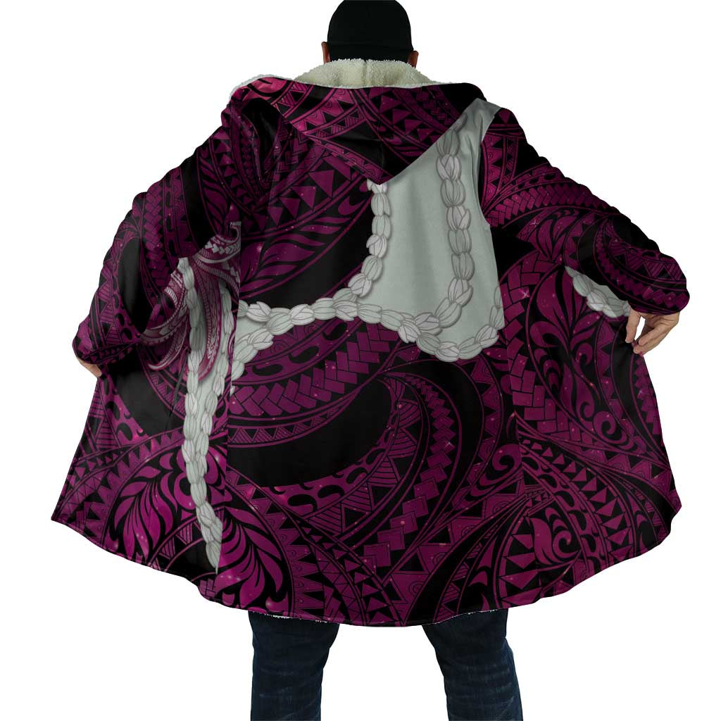 Pink Galaxy Polynesia Tribal Octopus Tattoo Cloak Pikake Lei Polynesian Pattern