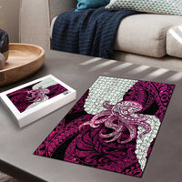 Pink Galaxy Polynesia Tribal Octopus Tattoo Puzzle Pikake Lei Polynesian Pattern