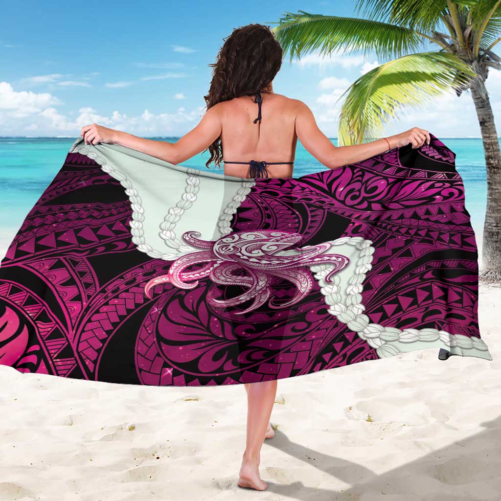 Pink Galaxy Polynesia Tribal Octopus Tattoo Sarong Pikake Lei Polynesian Pattern