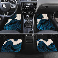 Blue Galaxy Polynesia Tribal Octopus Tattoo Car Mats Pikake Lei Polynesian Pattern