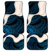 Blue Galaxy Polynesia Tribal Octopus Tattoo Car Mats Pikake Lei Polynesian Pattern
