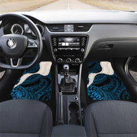 Blue Galaxy Polynesia Tribal Octopus Tattoo Car Mats Pikake Lei Polynesian Pattern
